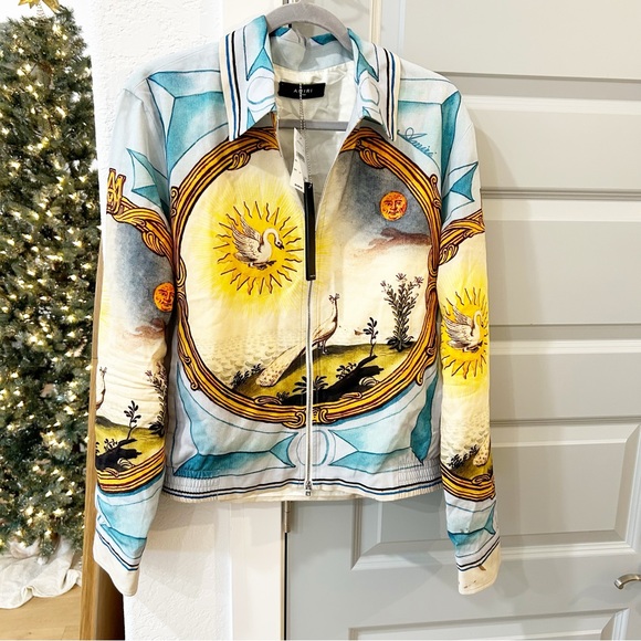 NWT Amiri Landscape Frame Varsity Jacket - Picture 3 of 10